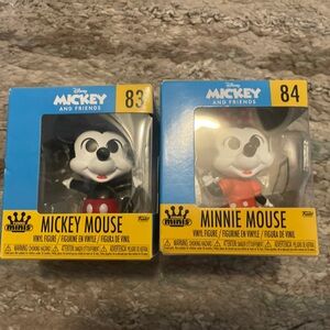Funko Minis Mickey #83 & Minnie Mouse #84 Disney Friends Lot of 2 New In Box